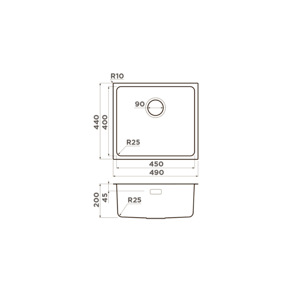 Мойка кухонная Omoikiri Tadzava 49 Вороненая сталь 4993076 — изображение 4