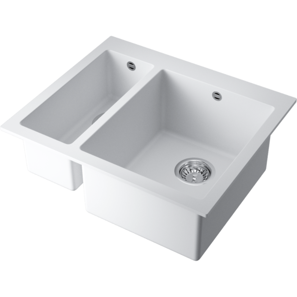 Мойка кухонная Omoikiri Bosen 590 Белый матовый 4993152 — изображение 2