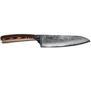 Нож сантоку Omoikiri Mikadzo Damascus Suminagashi 4996235